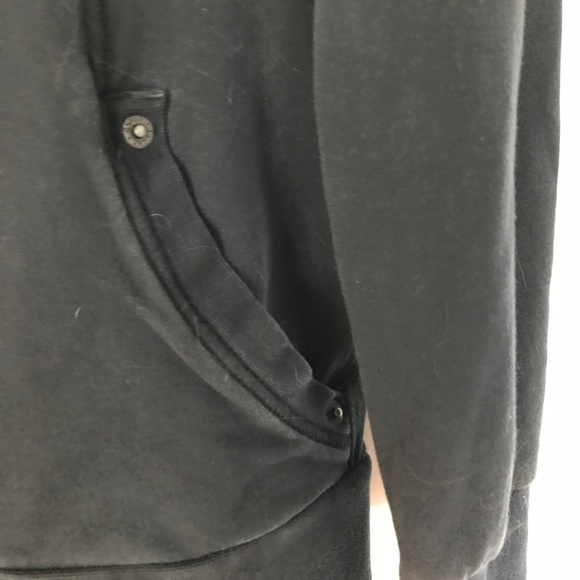 Lucky Brand asymmetrical zip Moto hoodie S/P - Picture 4 of 7